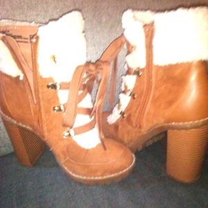 Bcbg Tan Suede Boots